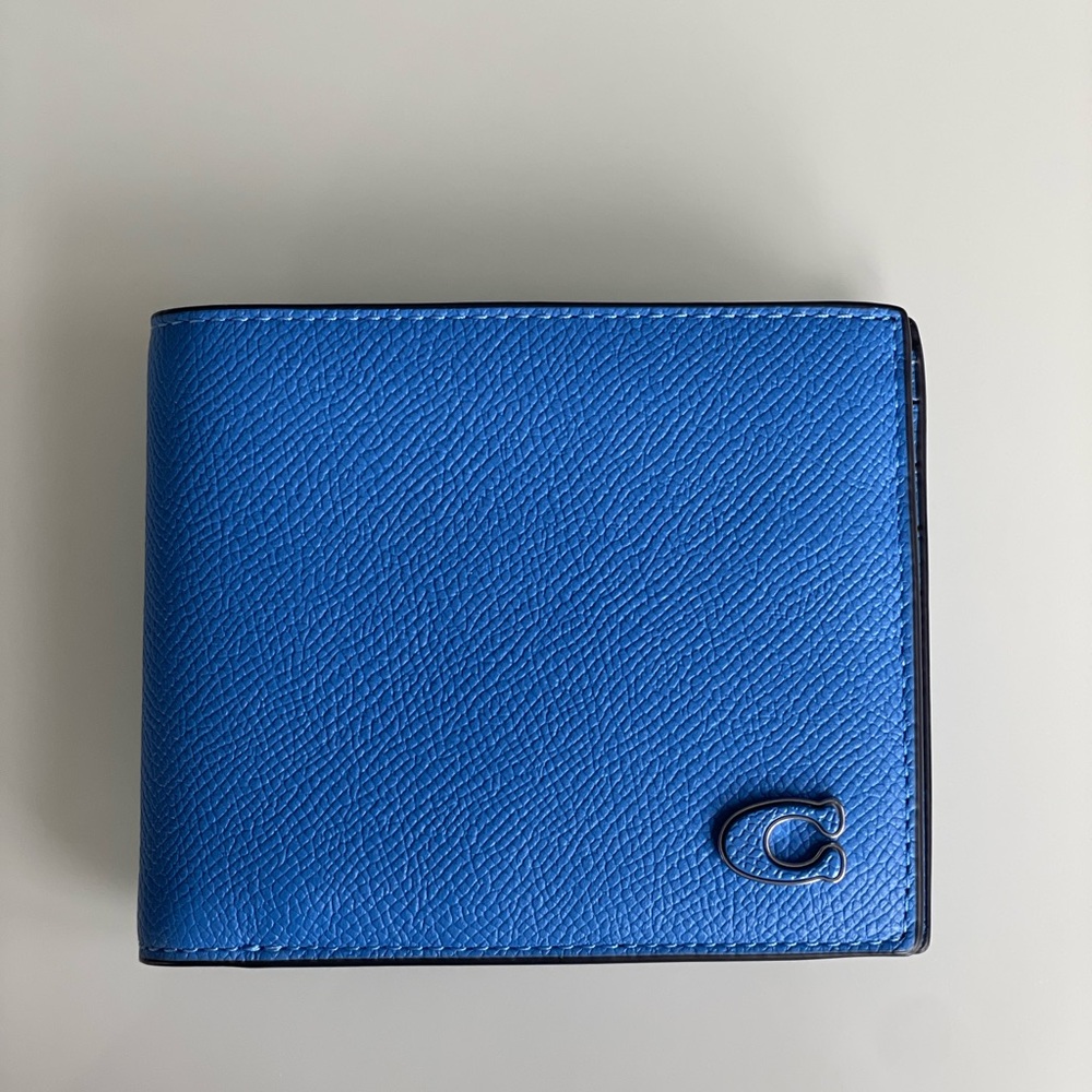 Coach Blue Leather Wallet